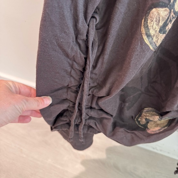 Vintage Blue Fish 1998 Sleeveless Hand Printed Apple Lagenlook Dress One Size - Picture 4 of 11